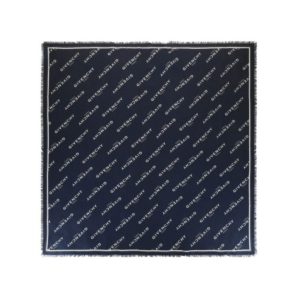 Givenchy Shadow Logo Square Scarf Womens